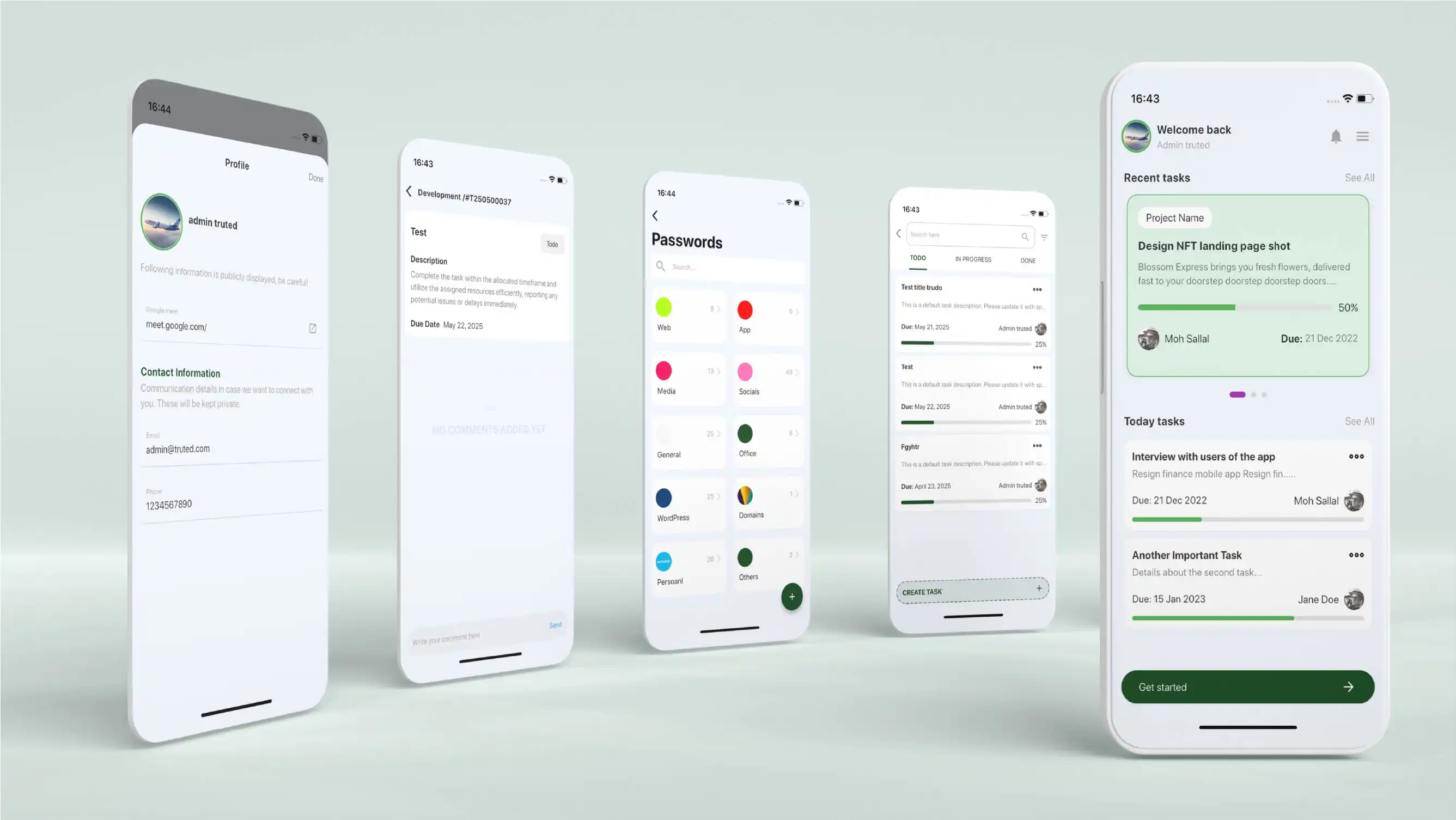 Cluster and services dashboard
